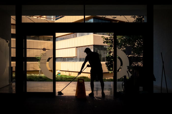 Moping of Lobby Spotless corporate office